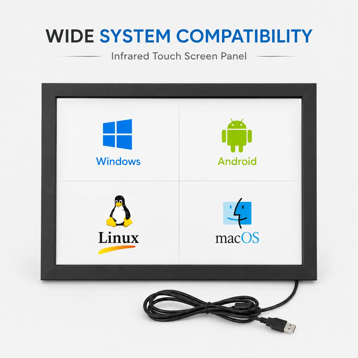 Infrared touch screen panel system compatibility
